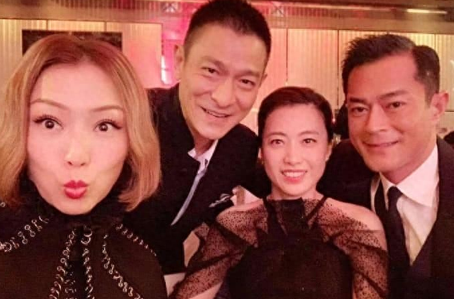 古天乐铜锣湾被偶遇，一身黑衣好酷飒，与刘銮雄刘秀桦一同出行