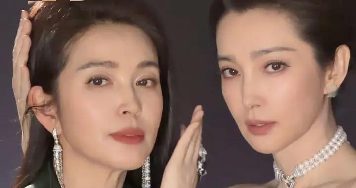 李冰冰晒与妹妹合影，妹妹李雪长相高级气质不输明星，和她太像了