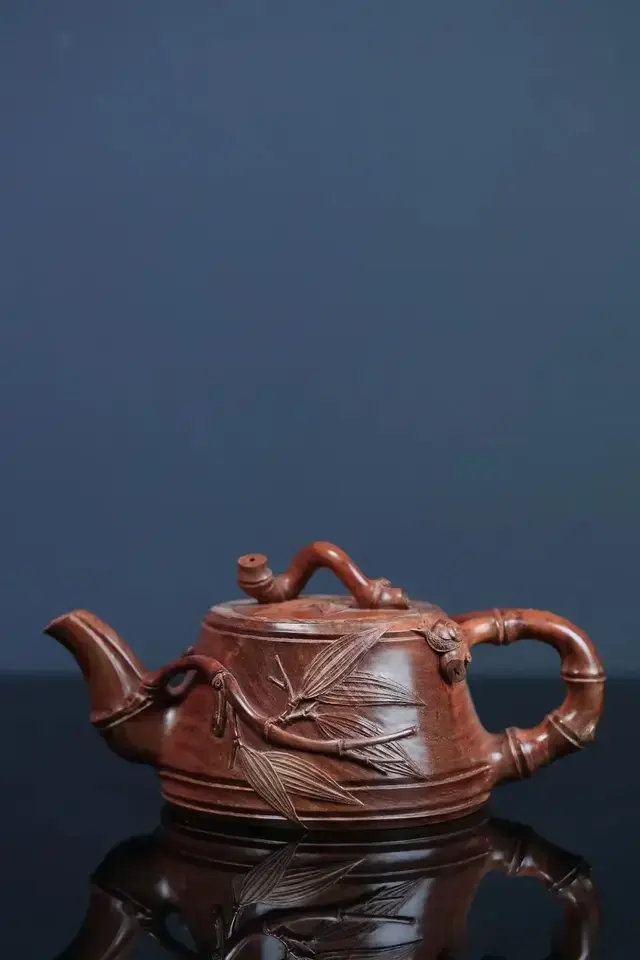 海南黄花梨竹节壶