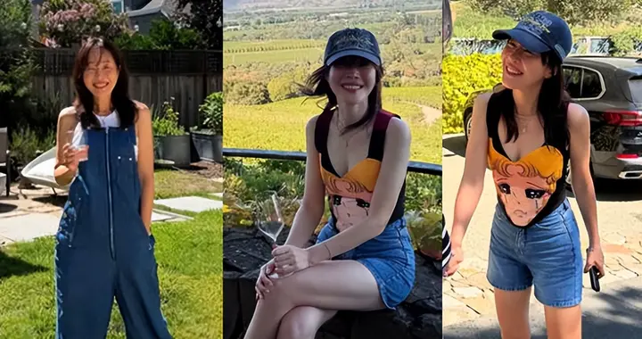 韩国女星晒美国假期日常，神情明朗