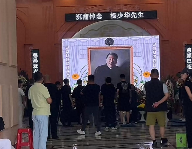 老汪豹哥来闹场，杨少华告别式又出幺蛾子，杨议葬礼盘核桃惹争议