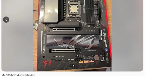 銳龍7 9800X3D連燒5個！華碩主板官方回應