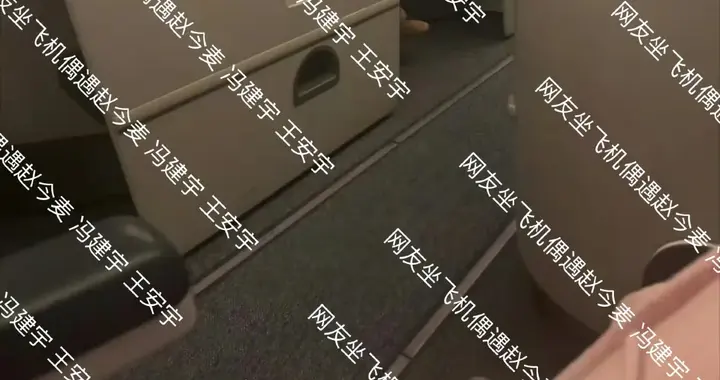 网友坐飞机偶遇赵今麦，冯建宇和王安宇