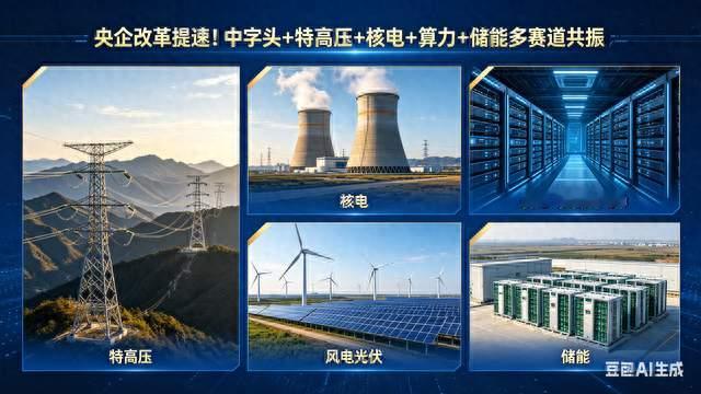 中字头+特高压+核电+算力+储能多赛道共振，A股核心标的全梳理
