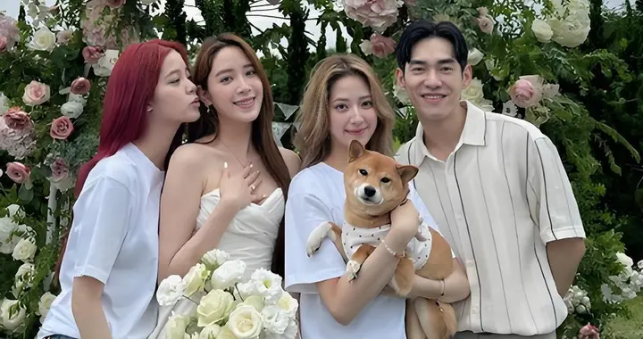 张书豪与欧阳妮妮为儿子举办周岁宴，欧阳娜娜、欧阳娣娣前来恭贺