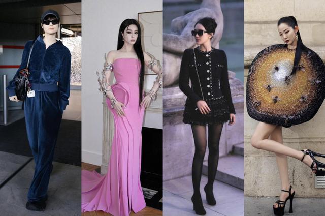 巴黎这一夜：李宇春随性，周迅优雅，冰冰似芭比，三宝娇妻太辣眼