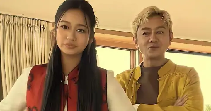 陈浩民与宝贝女儿同框14岁陈雅薷东南亚长相很酷气个子比还爸爸高