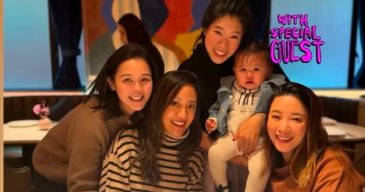 徐子淇妹妹与名媛聚会，打扮低调一脸富态，嫁富商生3子很幸福