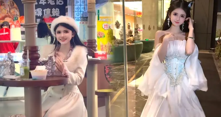 狗头萝莉继续卖煎饼，晒穿搭2选1让粉丝选择，网友：我全都要！