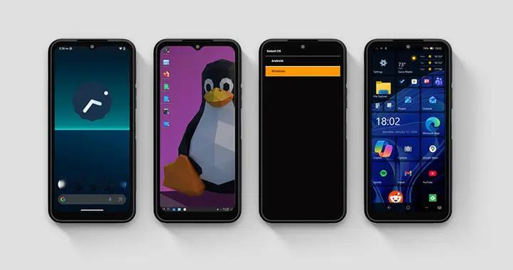 國(guó)外公司發(fā)布“怪手機(jī)”：支持Windows、安卓和Linux三種系統(tǒng)