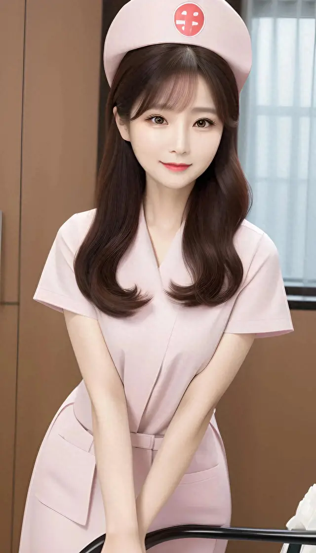 AI知性美女：护士职业套装透露成熟魅力