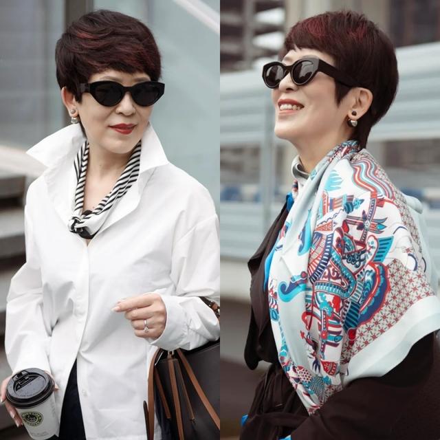 看了63岁玫姨的打扮，我悟了：发不披肩，不穿老年装，反而更优雅
