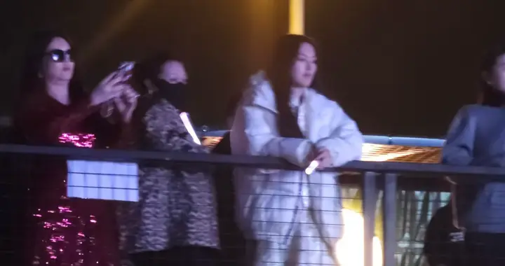 李湘王诗龄看跨年演唱会，王诗龄有专人跟着伺候，晒与张艺兴合照