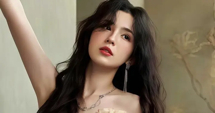 哈妮克孜半扎发造型，清冷感直接拉满啦