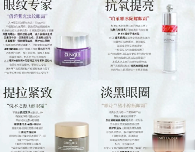 眼霜 对于眼霜的紧致淡纹，你又了解多少呢？盘点6款大牌热门眼霜用途
