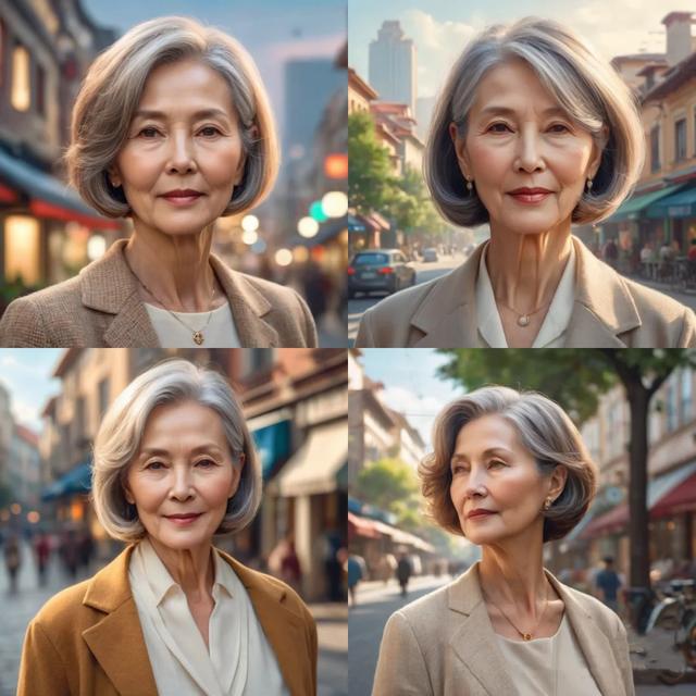 60岁剪什么发型显年轻？短发蓬松微卷、长发低矮盘起，优雅不油腻