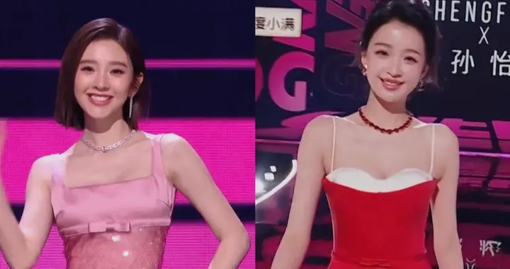 孙怡与唐艺昕穿得都像粉红女郎，张若昀对妻子的爱一眼就看出来了