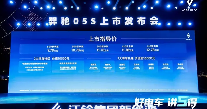 比亚迪、吉利紧凑型纯电SUV新对手，江铃羿驰05S正式上市