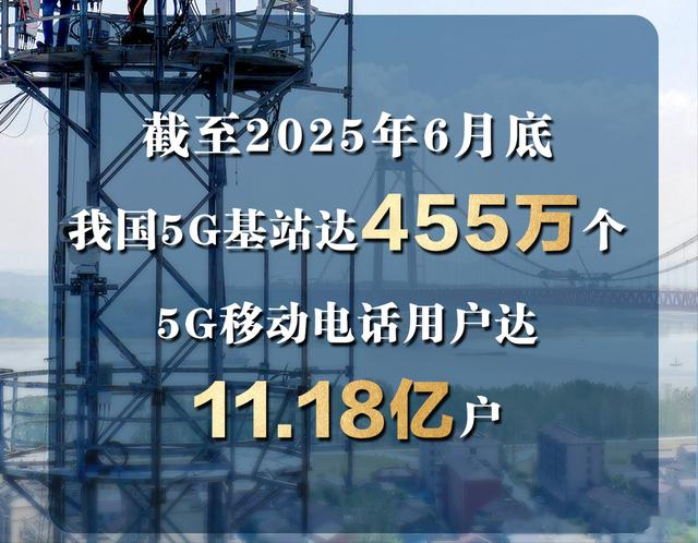 我国5G移动电话用户超11亿户：每10人中就有近8人使用
