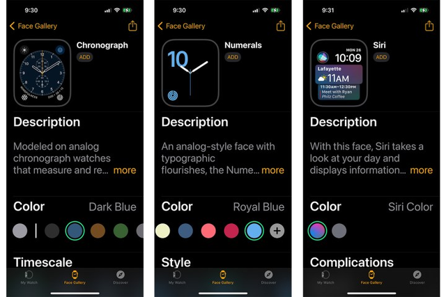 AppleWatch系统升级，四款经典表盘消失