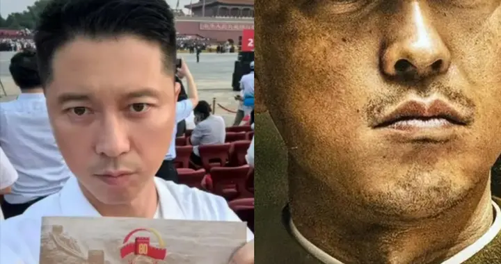 42岁的王雷没想到，自己会因为观礼期间的一个举动，实现口碑暴增