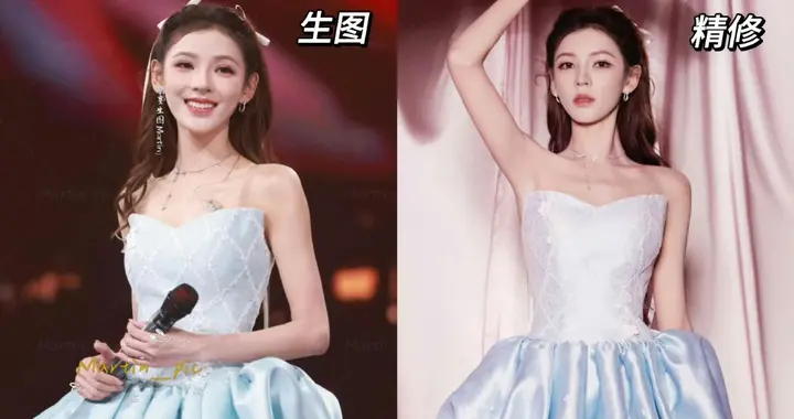 张予曦人间芭比 精修和生图零差别