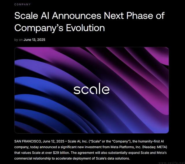 Meta已确认投资Scale AI，并积极招募AI顶尖人才