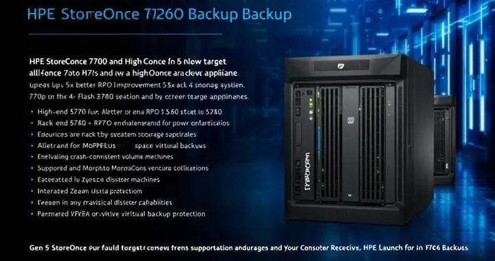 HPE推出全閃存7700和高端5720擴展StoreOnce備份產品線