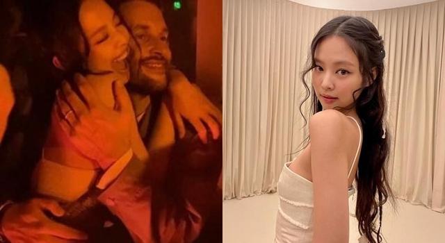 Jennie被拍到紧贴法国男子亲吻！深夜亲上火线证实对方的真实身份
