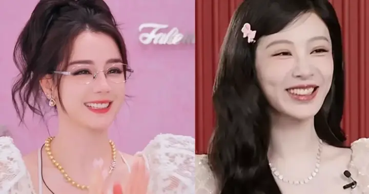 这夜，笑容满面的热巴秒了略显疲惫的杨紫，才懂脸部自然的重要性