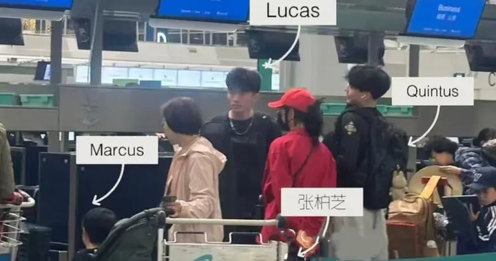 张柏芝和三个儿子机场被偶遇，谢振南比哥哥谢振轩高了，侧颜很帅