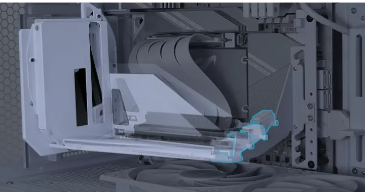 最强PCIe 5.0竖装显卡支架：20斤庞然巨物也不怕