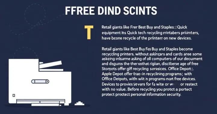 科技設備免費處理的秘密技巧：快速回收打印機和筆記本電腦