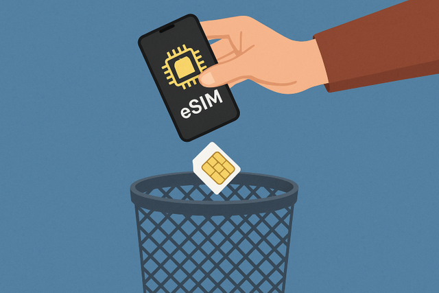 消息称华为正在测试eSIM手机，实体手机卡或被淘汰，迈入eSIM时代