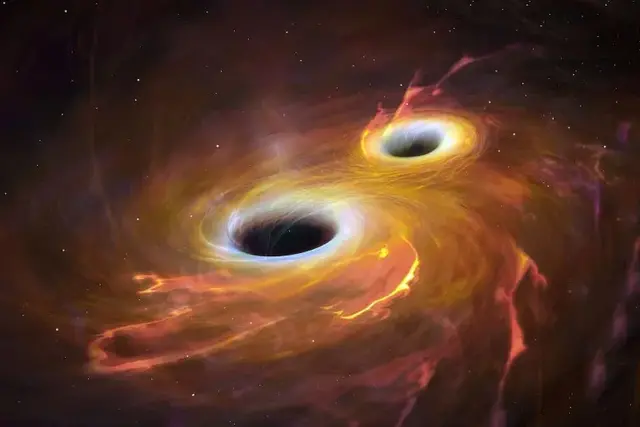 一对注定会合并的黑洞接近到连望远镜都很难将其分开观察