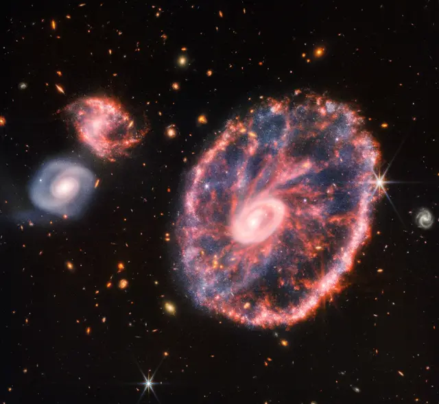天文学家尝试解释环形星系 - 宇宙中最稀有的星系产生的原因