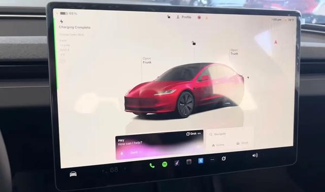 特斯拉推送人工智能助手Grok，只有美國能用，還不能控制車輛