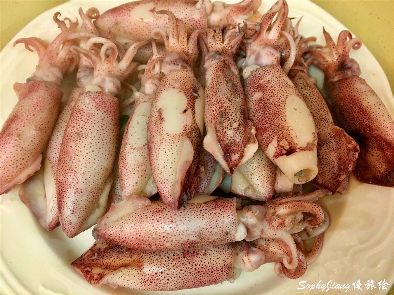 时令捉拿小管季白灼三分钟即食