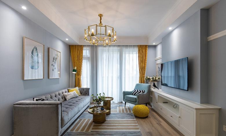 舒适耐看的新房装修案例 120平米北欧混搭风格三室两厅装修