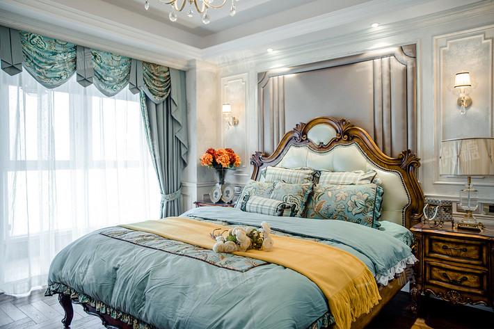 水蓝+太妃糖色, 200m2大house尽显美式优雅主义