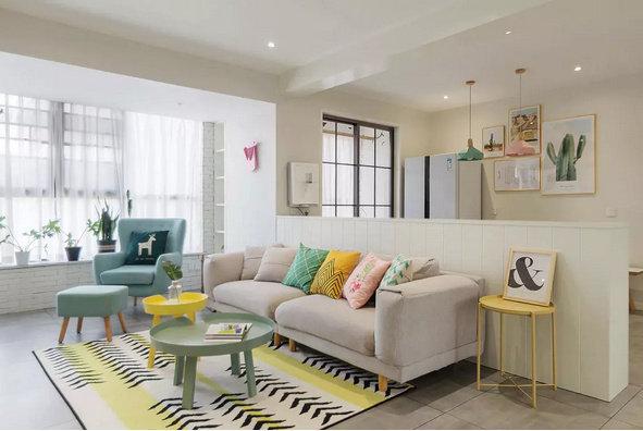 108㎡北欧风, 色彩搭配好漂亮~