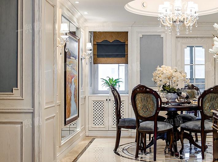 水蓝+太妃糖色, 200m2大house尽显美式优雅主义