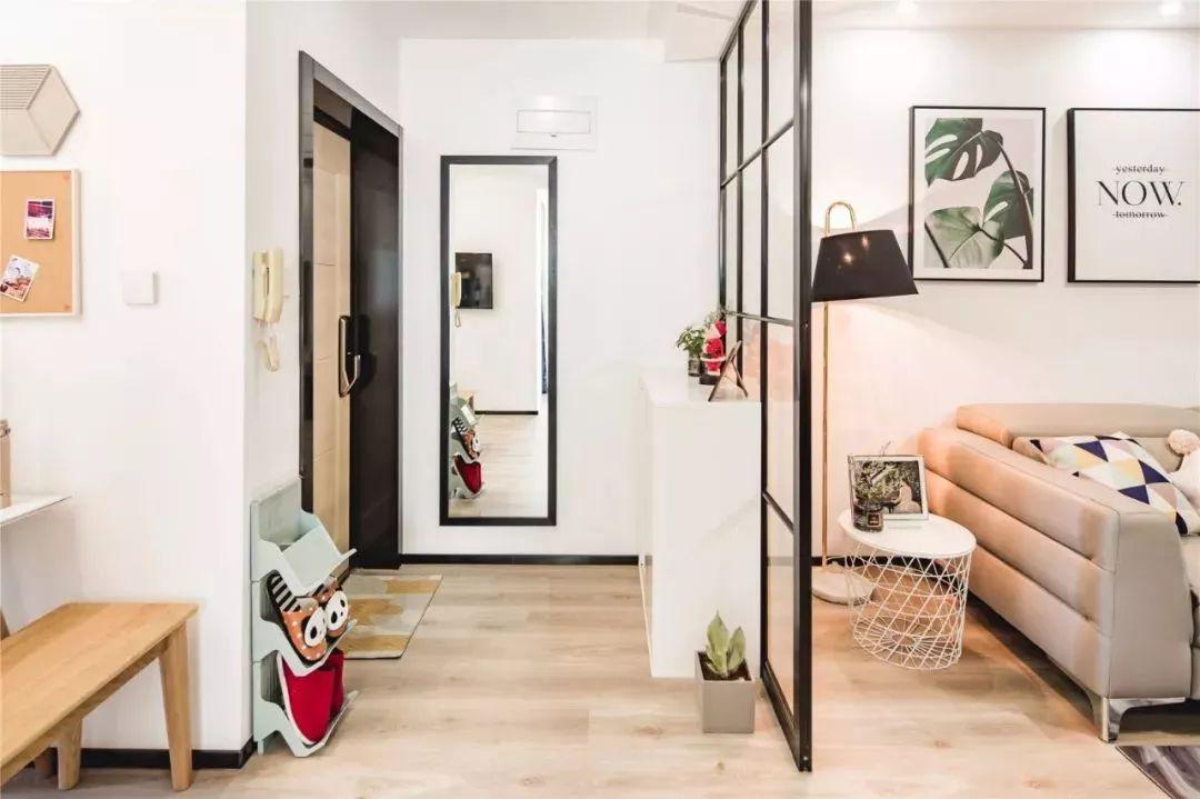 用鞋柜当隔断, 很实用, 真美观!