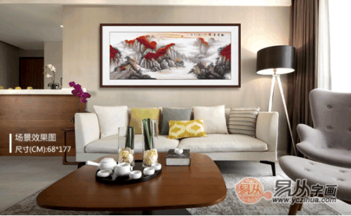 家居背景墙装饰画推荐: 装饰市场的绝对流行元素, 超赞的国画艺术!