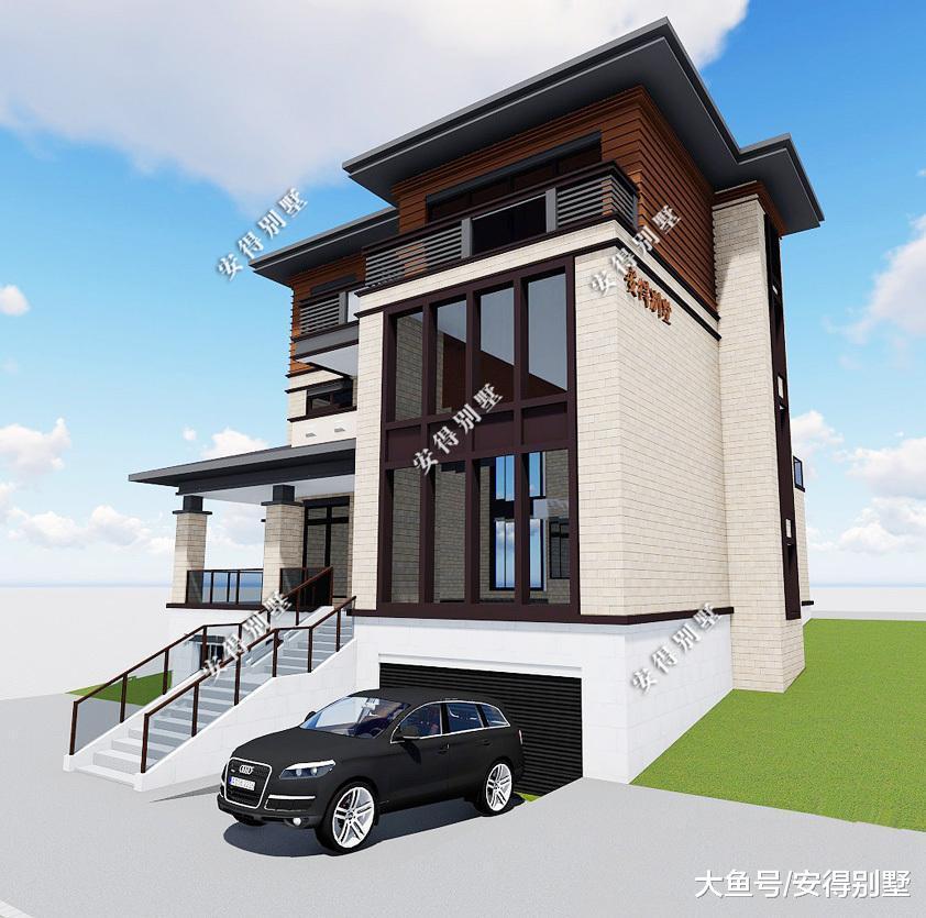 农村自建8套精品别墅设计图纸, 有中式欧式现代的, 有楼中楼大露台带车库的