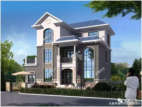 40多万建出百万效果, 这5套三层农村别墅你确定不看一看?