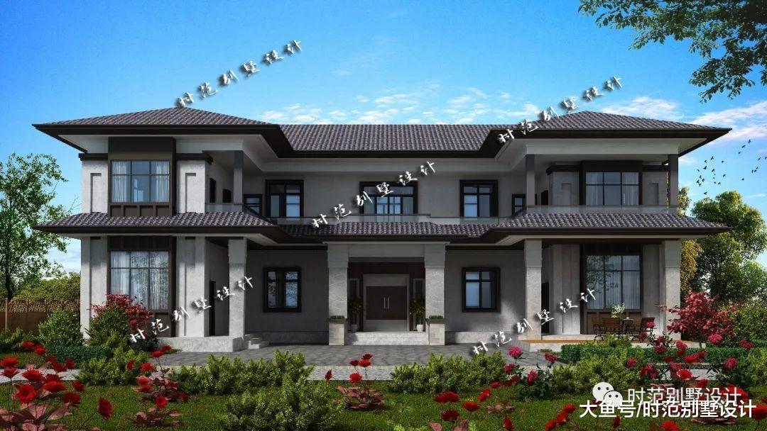 这样的新中式别墅, 建一栋才算是家大业大, 人丁兴旺