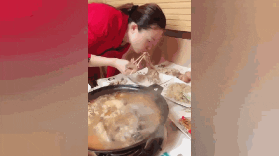 网友带流浪狗去吃火锅, 第一次用盘子盛肉被骂, 第二次让人称赞…