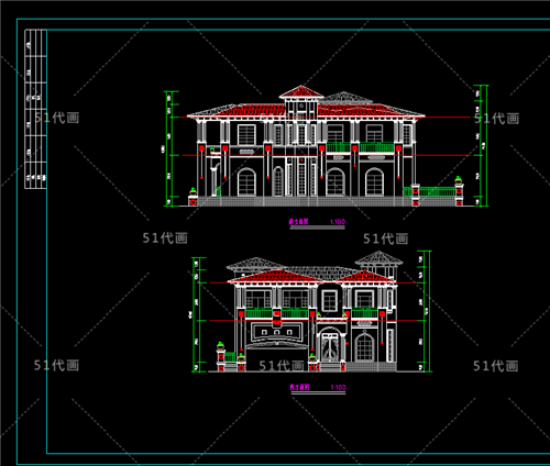 精选: 四套「独栋2层」复式新农村别墅设计图欣赏