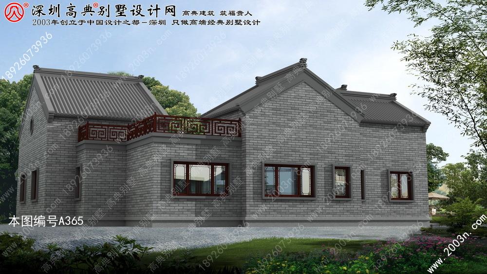 农村一层半别墅设计图